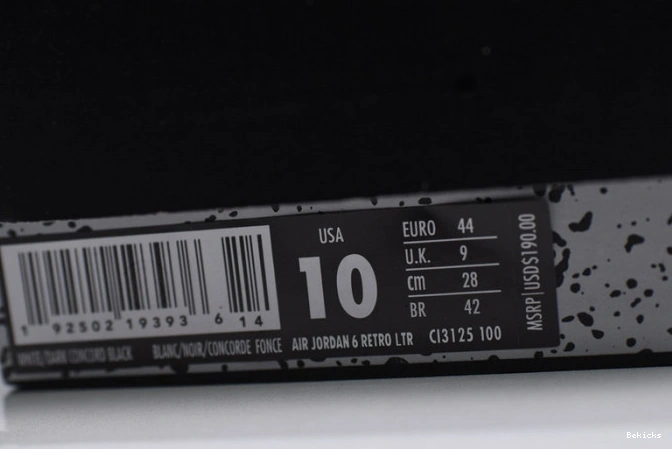 Reps BK grey flint air 6 ci3125-100 jordan 1124